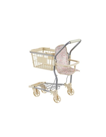 CARRO COMPRA C/SILLA MUÑECA EST.BEIGE