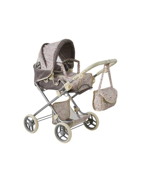COCHE CAPOTA C/BOLSO ESTAMPADO BEIGE