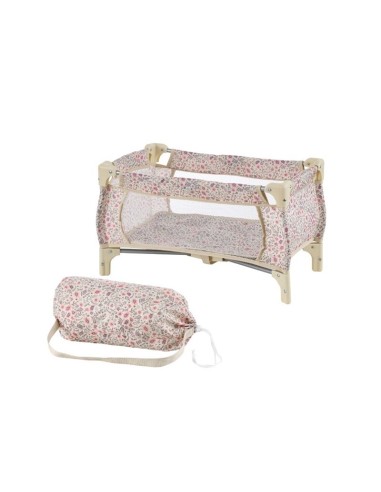 CUNA VIAJE PLEGABLE C/BOLSA ESTAMPADO BEIGE
