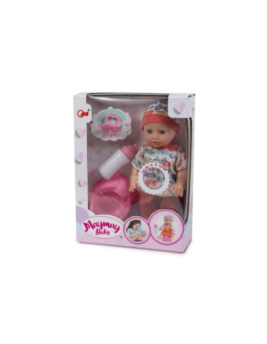 MUÑECO BIBERON CHUPETE ORINAL CAJA