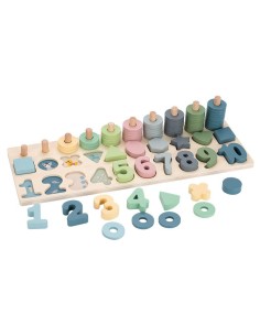 PIZARRA NUMEROS-FORMAS MADERA