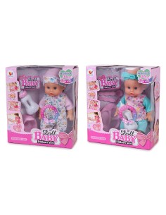 MUÑECA BEBE BIBERON ACCESORIOS SONIDOS (UNIDAD)
