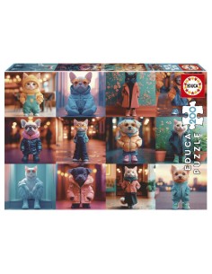 PUZZLE EDUCA 200PZAS ANIMALES FASHION