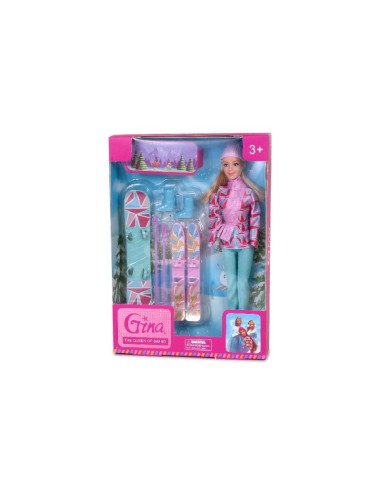 MUÑECA ESQUIADORA CON ACCESORIOS