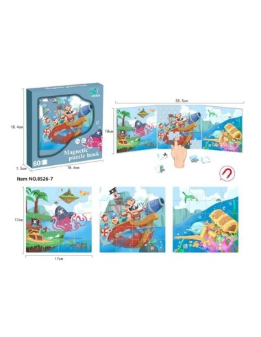 MINI MAGNETIC BOOK PIRATA 3X20