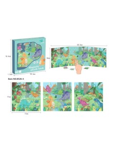 MINI MAGNETIC BOOK DINOSAURIOS 3X20