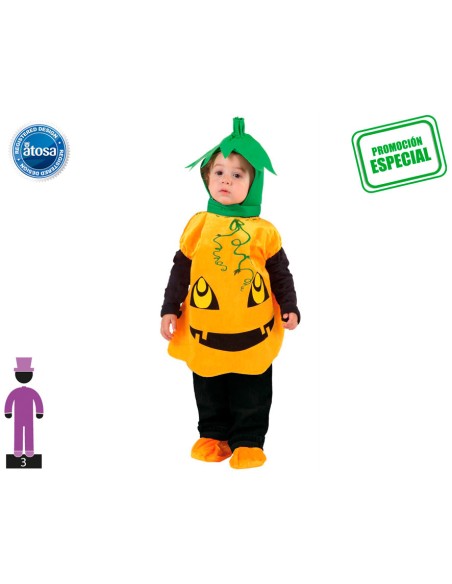 DISFRAZ CALABAZA 0-6 MESES
