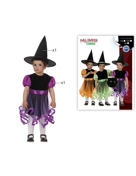 DISFRAZ BRUJA BEBE 12-24 MESES