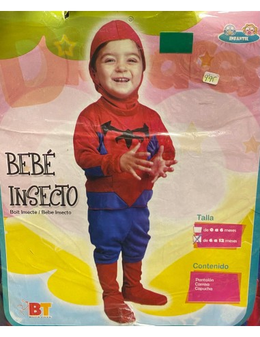 DISFRAZ BEBE INSECTO 6-12 MESES