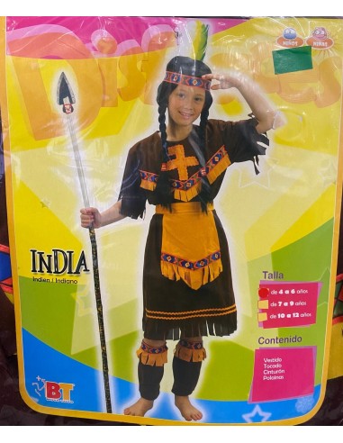 DISFRAZ INDIA 4-6 AÑOS
