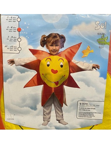 DISFRAZ SOL 5-6 AÑOS