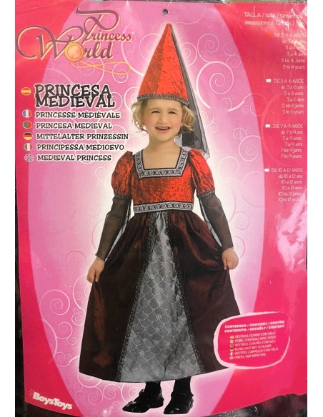 DISFRAZ PRINCESA TALLA 3-4 AÑOS