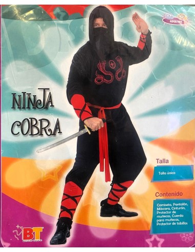 DISFRAZ NINJA COBRA TALLA UNICA