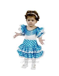 DISFRAZ FLAMENCA AZUL 1-2 AÑOS