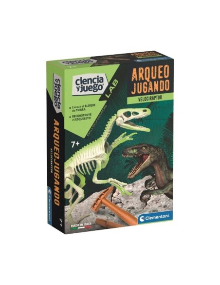 ARQUEOJUGANDO VELOCIRAPTOR FOSFORESCENTE