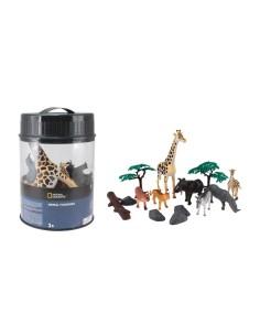 CUBO 14 PZS. ANIMALES SALVAJES (7 FIG. + 7 ACC)