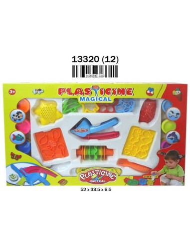 CAJA PLASTILINA 8 PCS. C/ ACCESORIOS
