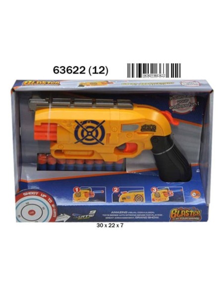 PISTOLA 25CM LANZADARDOS