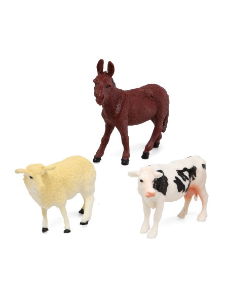 C/A. ANIMALES GRANJA 28X12 CM 3 PZAS